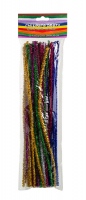 Chlupaté dráty -Třpytivé - 50 ks, 6 mmx30 cm