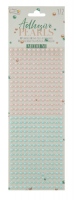 Samolepící perly- ,, Medium" ,372 ks růžovotyrkysové