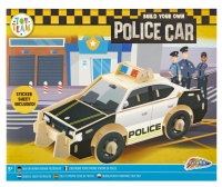 3D dřevěná skládačka se samolepkami - policejní auto