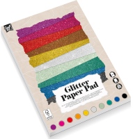 Třpytivé papíry A4, 180 g/m2, mix barev - 10 listů