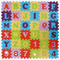Pěnové puzzle 36 ks 15x15x1cm, abceda