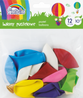 Nafukovací balónky 12ks Fiorello pastel mix 10"