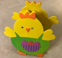 Kuřátko z pěnovky - košíček na vajíčko