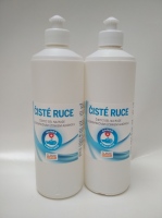 ČISTÉ RUCE - Čistící gel na ruce s dezinfekčním účinkem alkoholu 500 ml