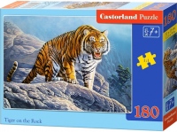 Puzzle Castorland 180 dílků - Tygr na skále