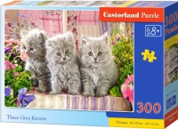 Puzzle 300 dílků- Tři šedivá koťátka