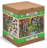 Dřevěné puzzle - Chalupa v lese XL1010 dílků