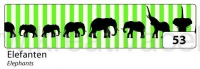 WASHI páska sloni, 10 m x 15 mm