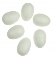 Polystyrenové vejce 25 ks, 40 x 60 mm