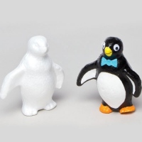 Polystyrenový tučňák 5ks, 9,5 cm